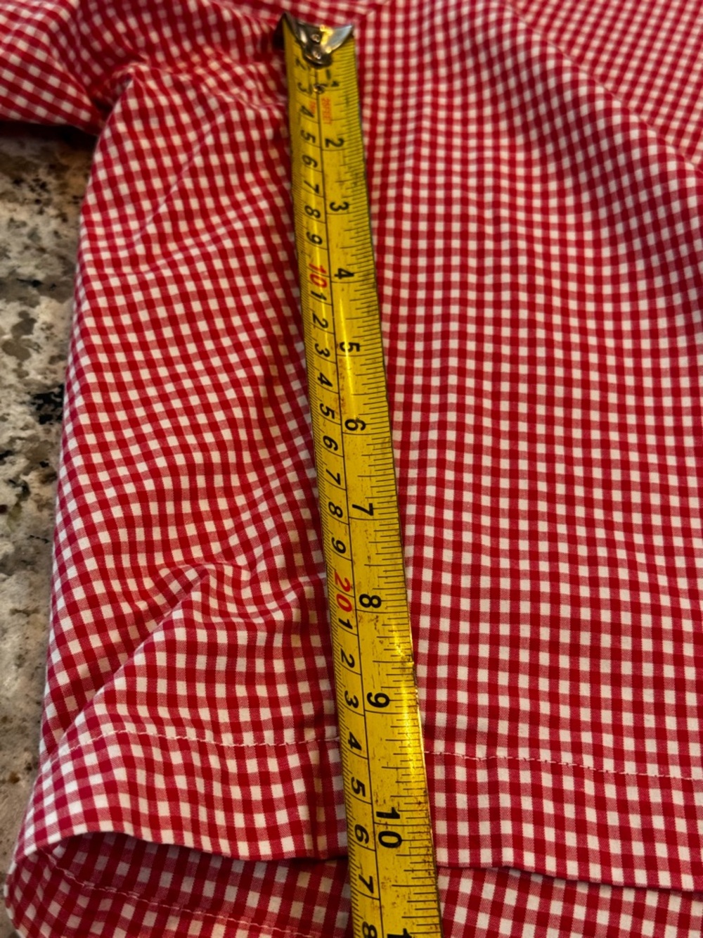 Talbots Pink and White Gingham Bermuda Shorts - Picture 3 of 7